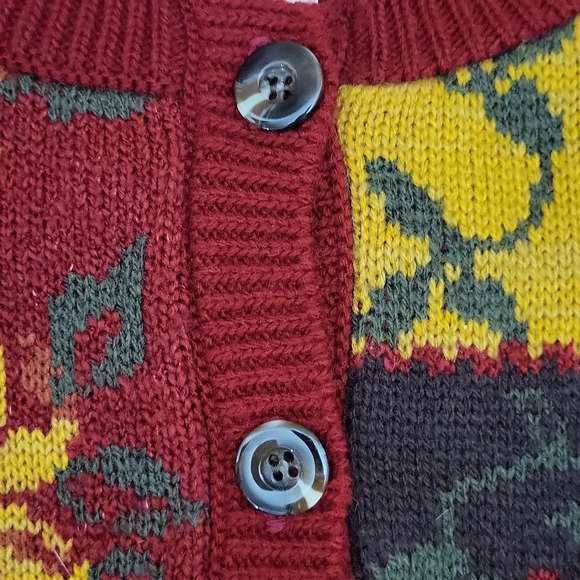 Norton McNaughton Womens Petite Vintage Cardigan Floral Patchwork Cottagecore - Picture 6 of 6